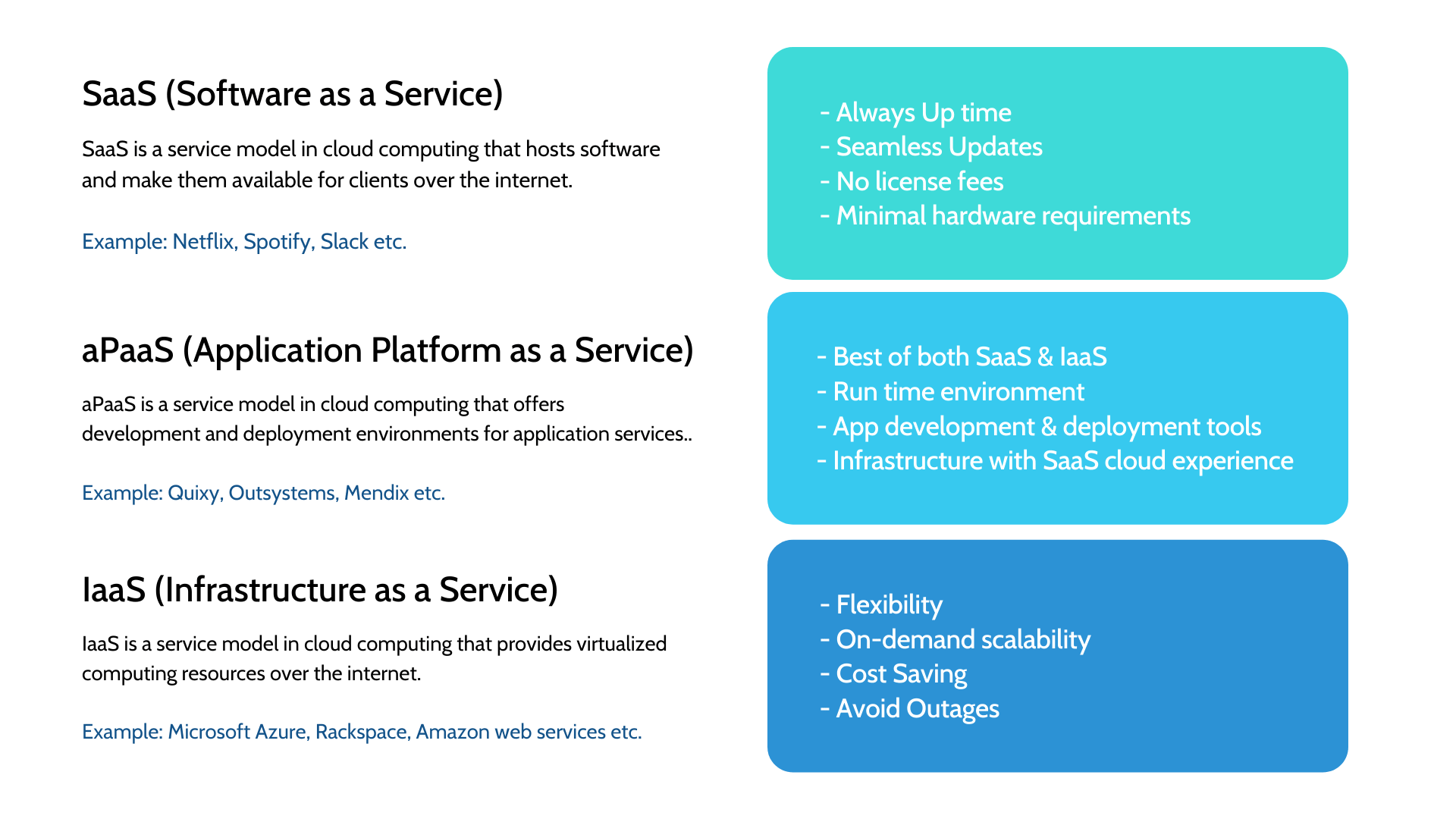 Power Up Your Business: How aPaaS vs IaaS vs PaaS vs SaaS Can Help You