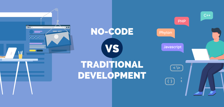 No-code vs. traditional development
