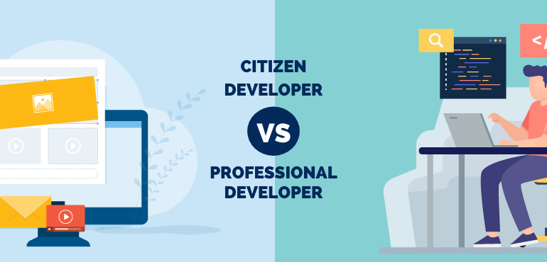 citizen developer vs professional developer
