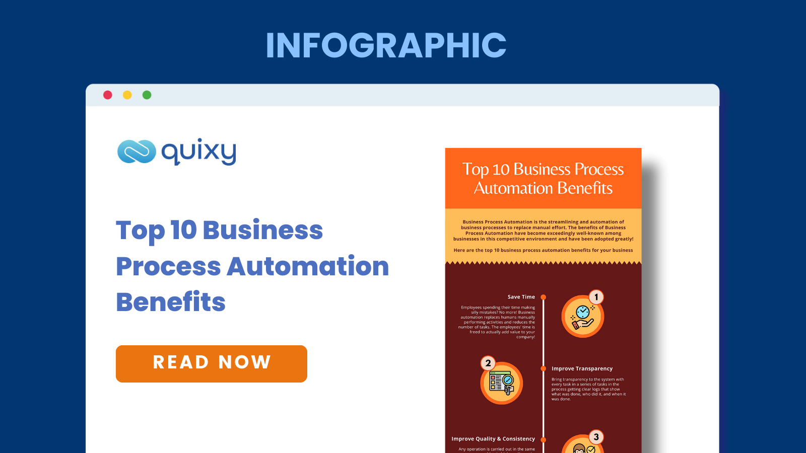 [Infographic] Top 10 Business Process Automation Benefits | Quixy