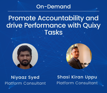 Promote Accountability and drive Performance with Quixy Tasks