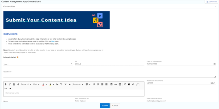 Automate your Content Marketing Workflow with Quixy