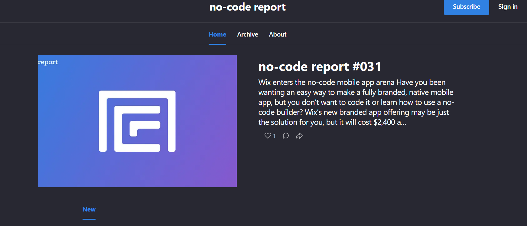 No-Code Report Newsletter
