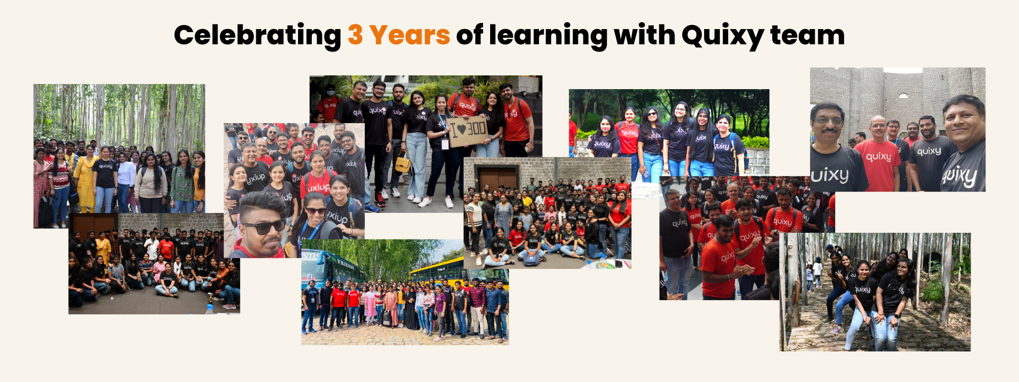 Celebrating 3 Years of learning with Quixy team