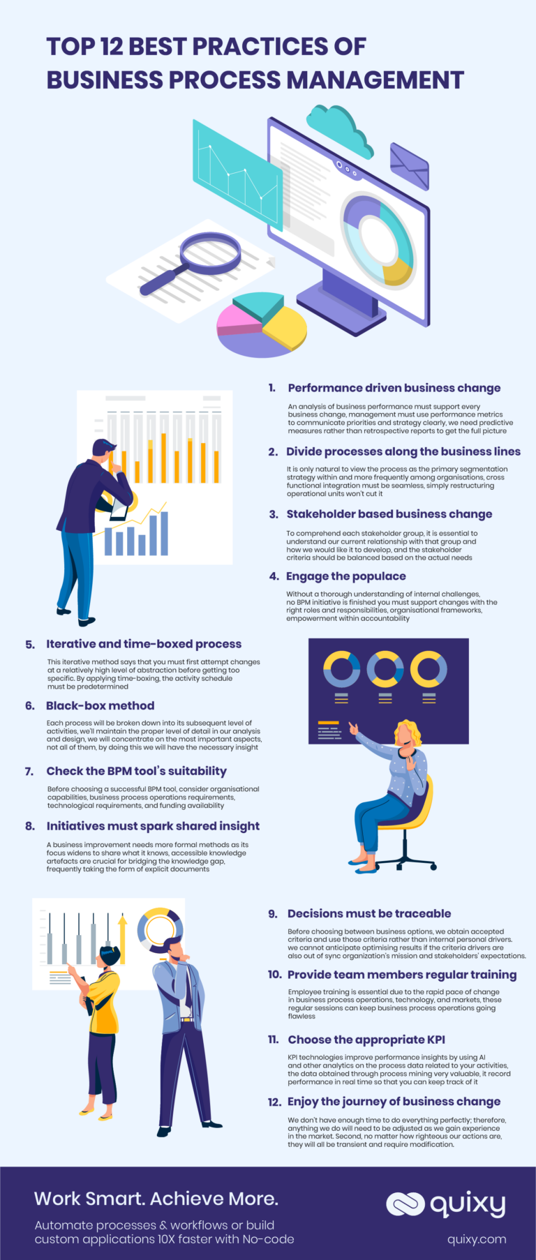 [Infographic] Top 12 BPM Best Practices for Businesses | Quixy