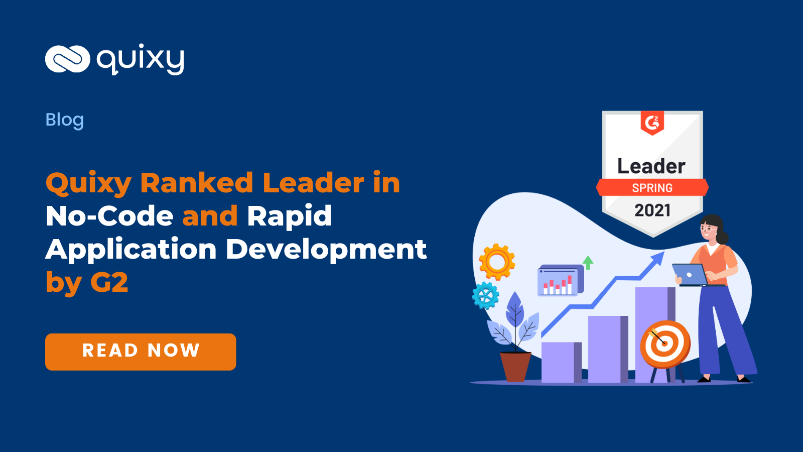 Quixy Ranked Leader in No-Code and Rapid Application Development by G2