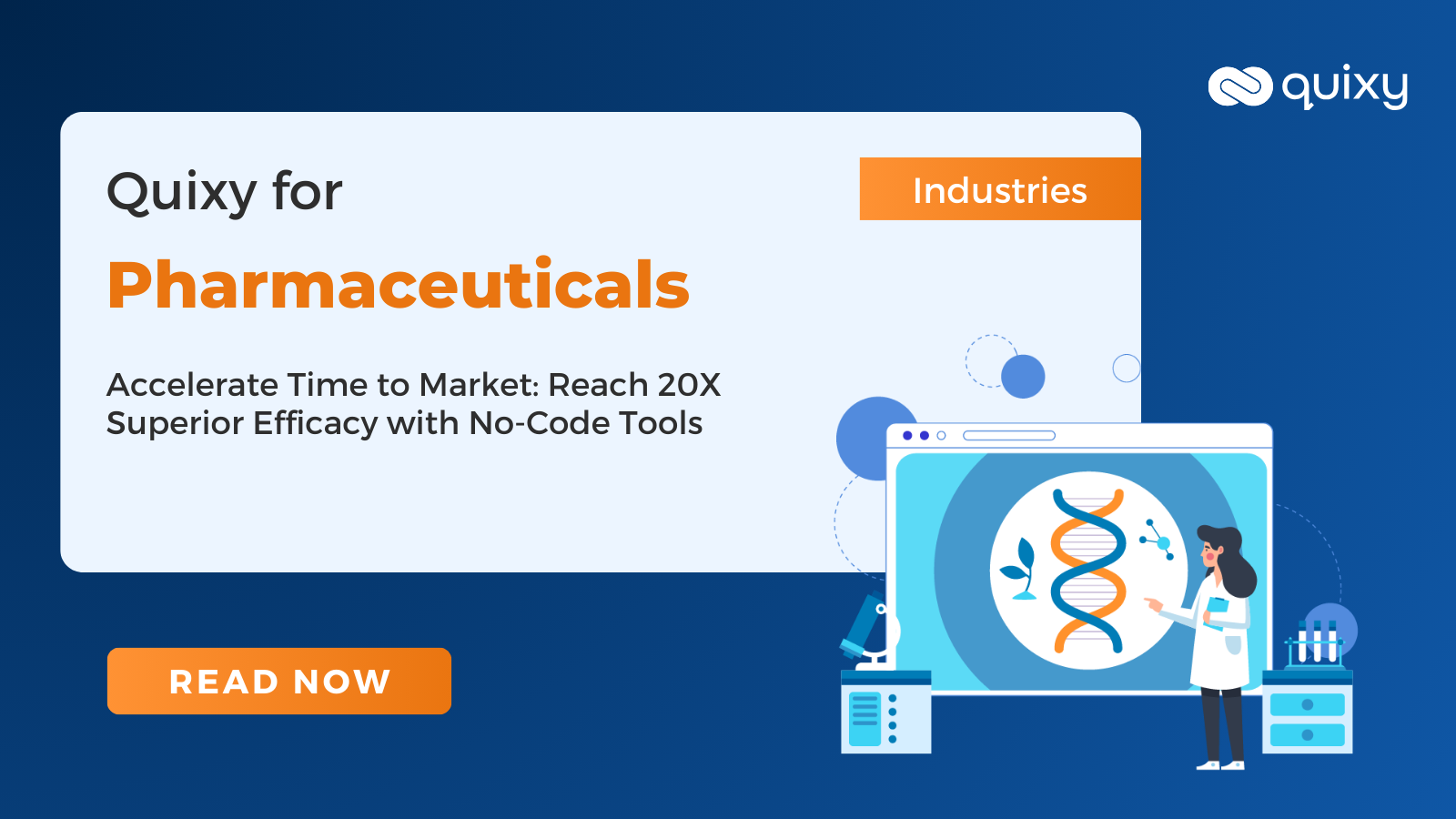 No-Code for Pharmaceuticals Industry | Quixy