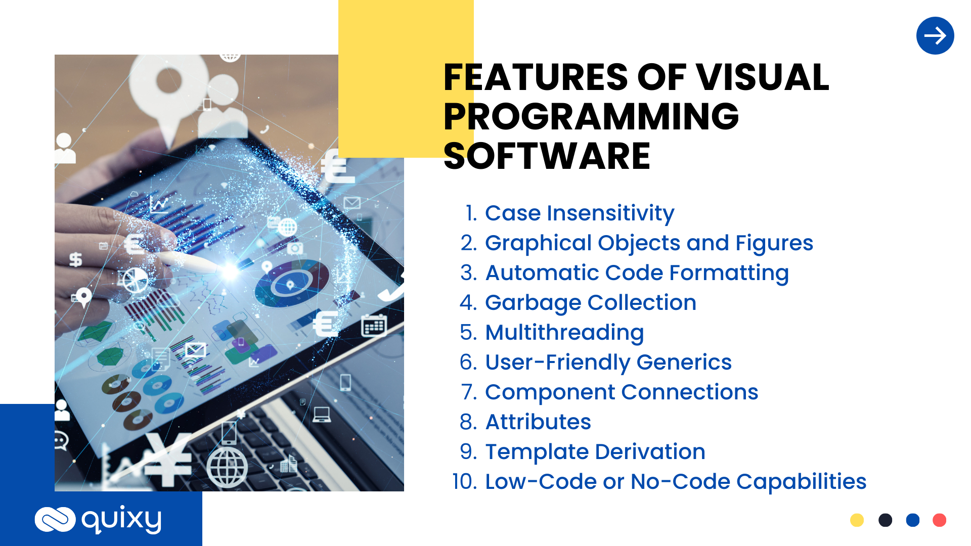 Features of Visual Programming Software