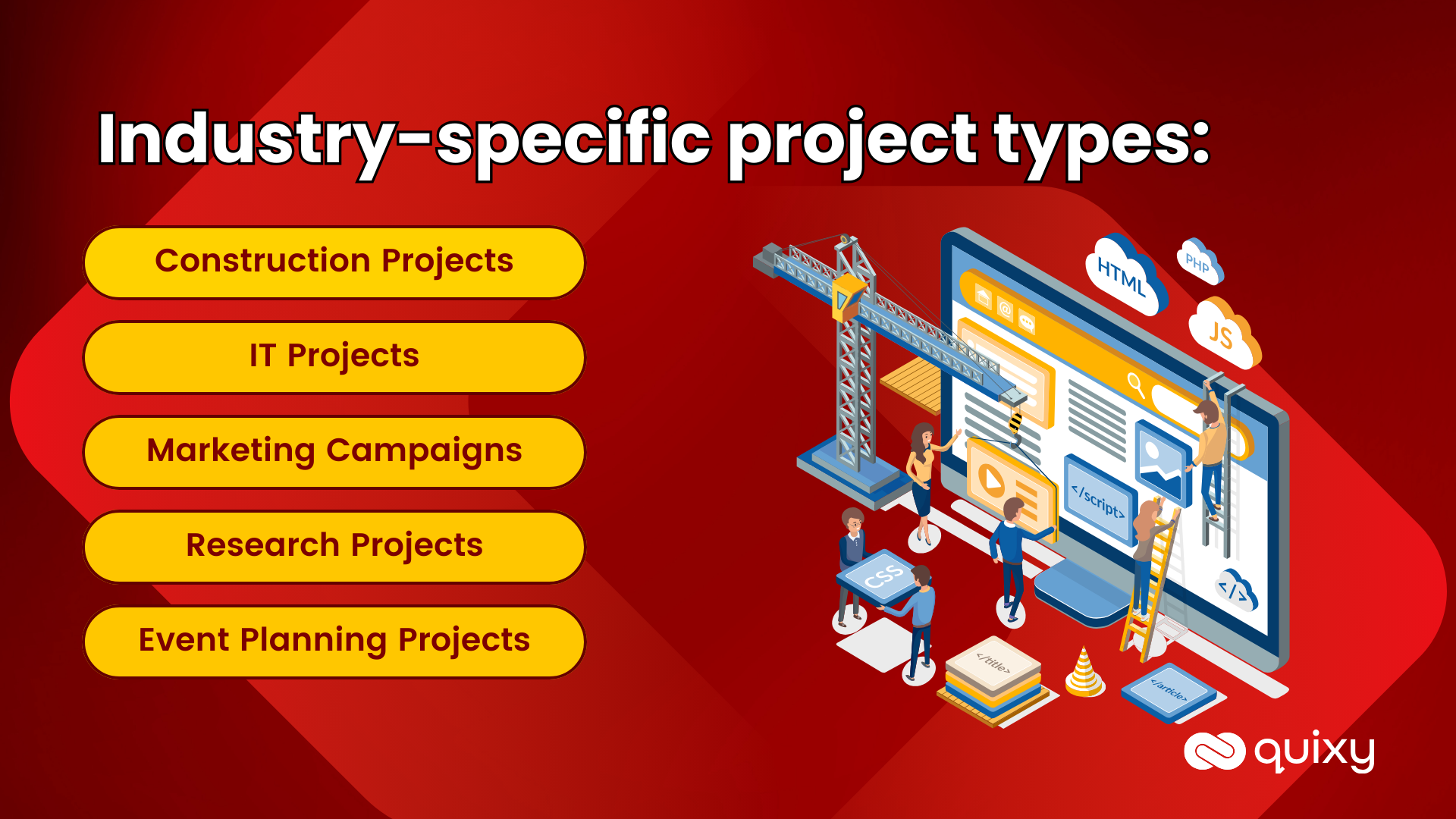 Industry-specific project types
