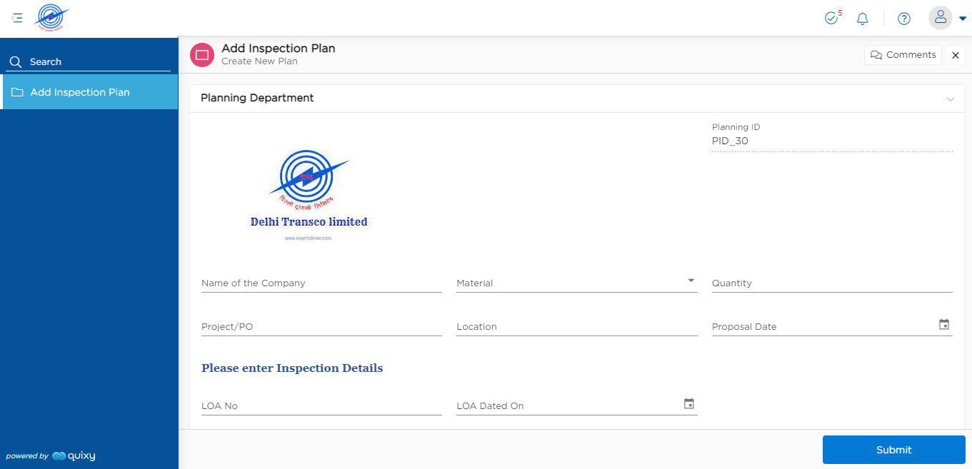Planning Inspection 