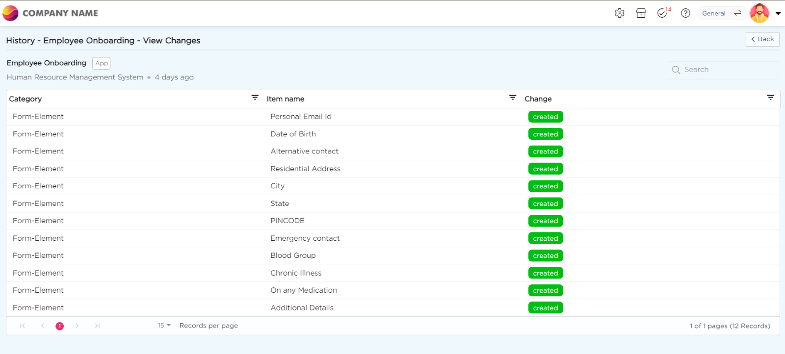 Version management of artifacts 