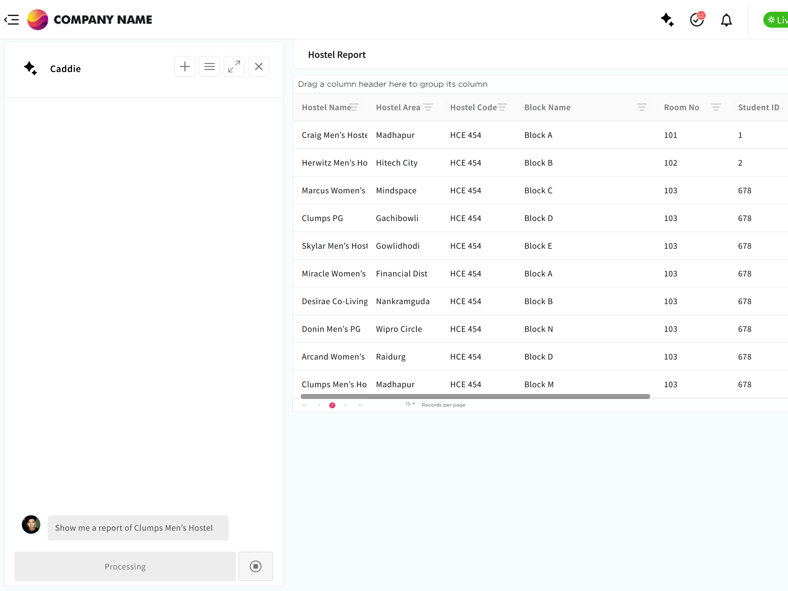 Group, Sort & Filter task list and screens