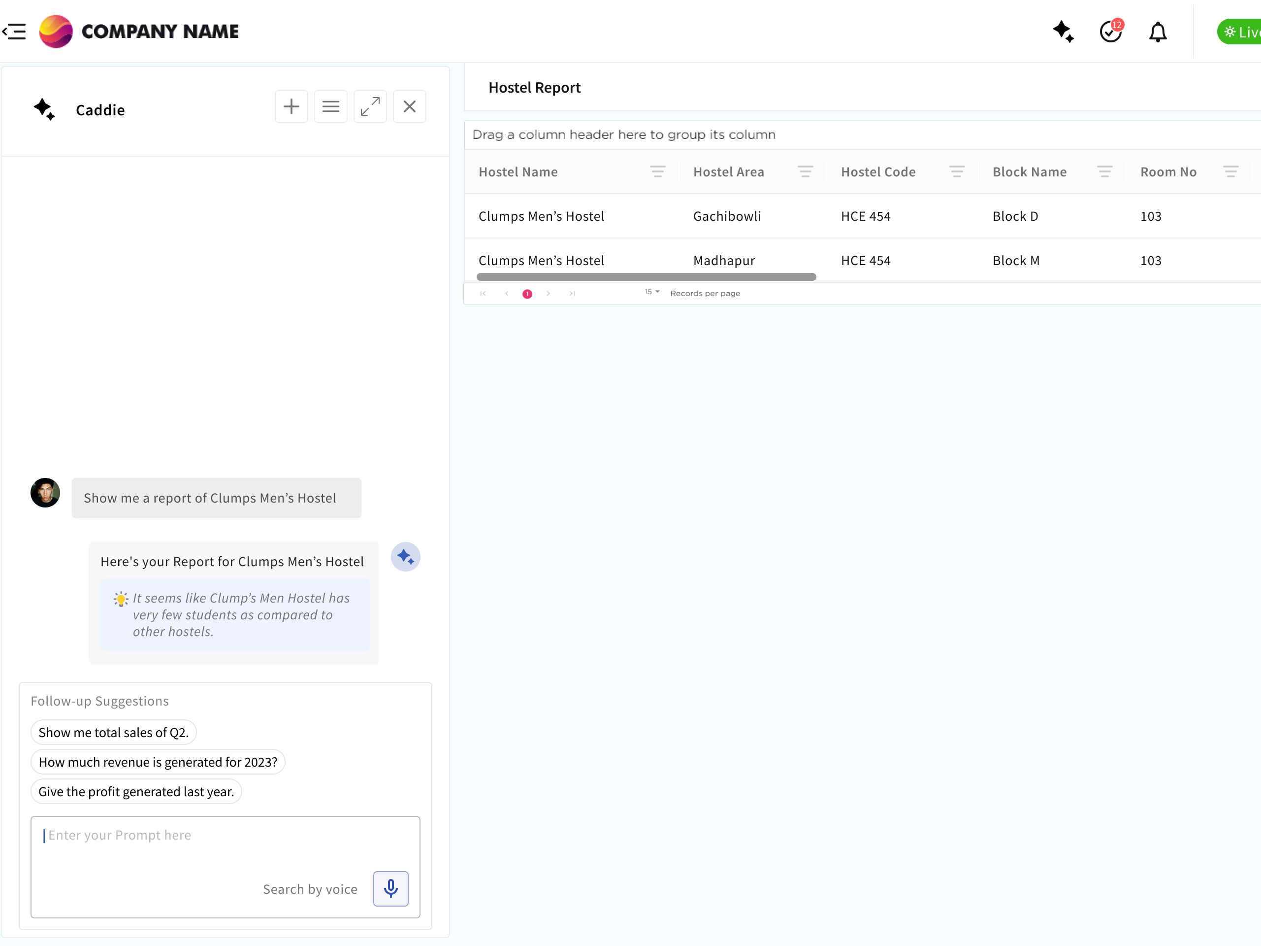 Group, Sort & Filter task list and screens