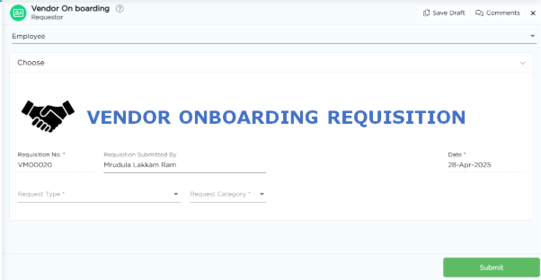 vendor onboarding