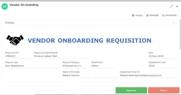 vendor onboarding