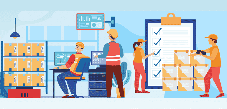 ashboard view of Quixy for a Custom Warehouse Management System