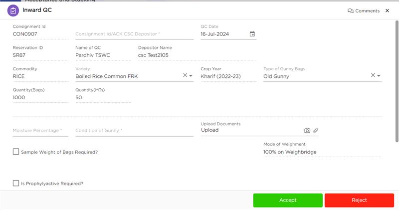 warehouse management in quixy