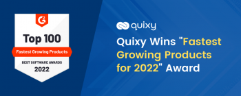 Quixy Wins Fastest Growing Products for 2022 Award