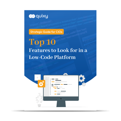 features low-code platform
